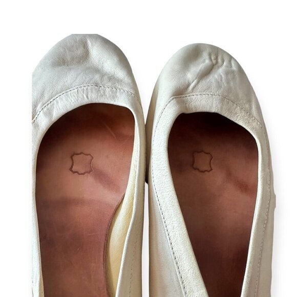 Lanvin signature ballet flats in Cream Soft Leather, Size 38.5 EU - Picture 13 of 13
